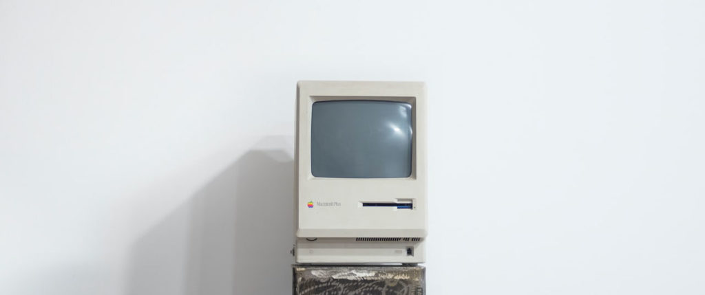 Old CRT computer monitor